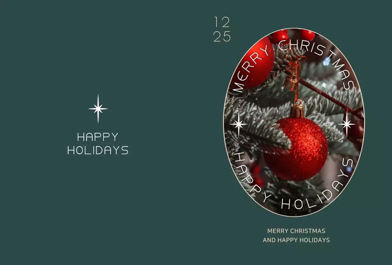 청록색 크리스마스사진 크리스마스용 엽서카드