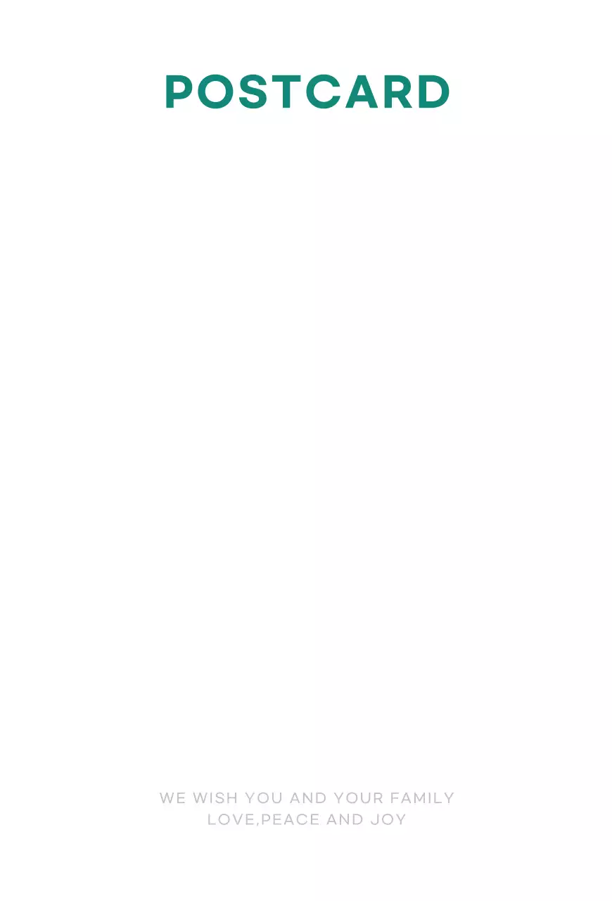 청록색 귀여운 크리스마스양말 크리스마스엽서 엽서