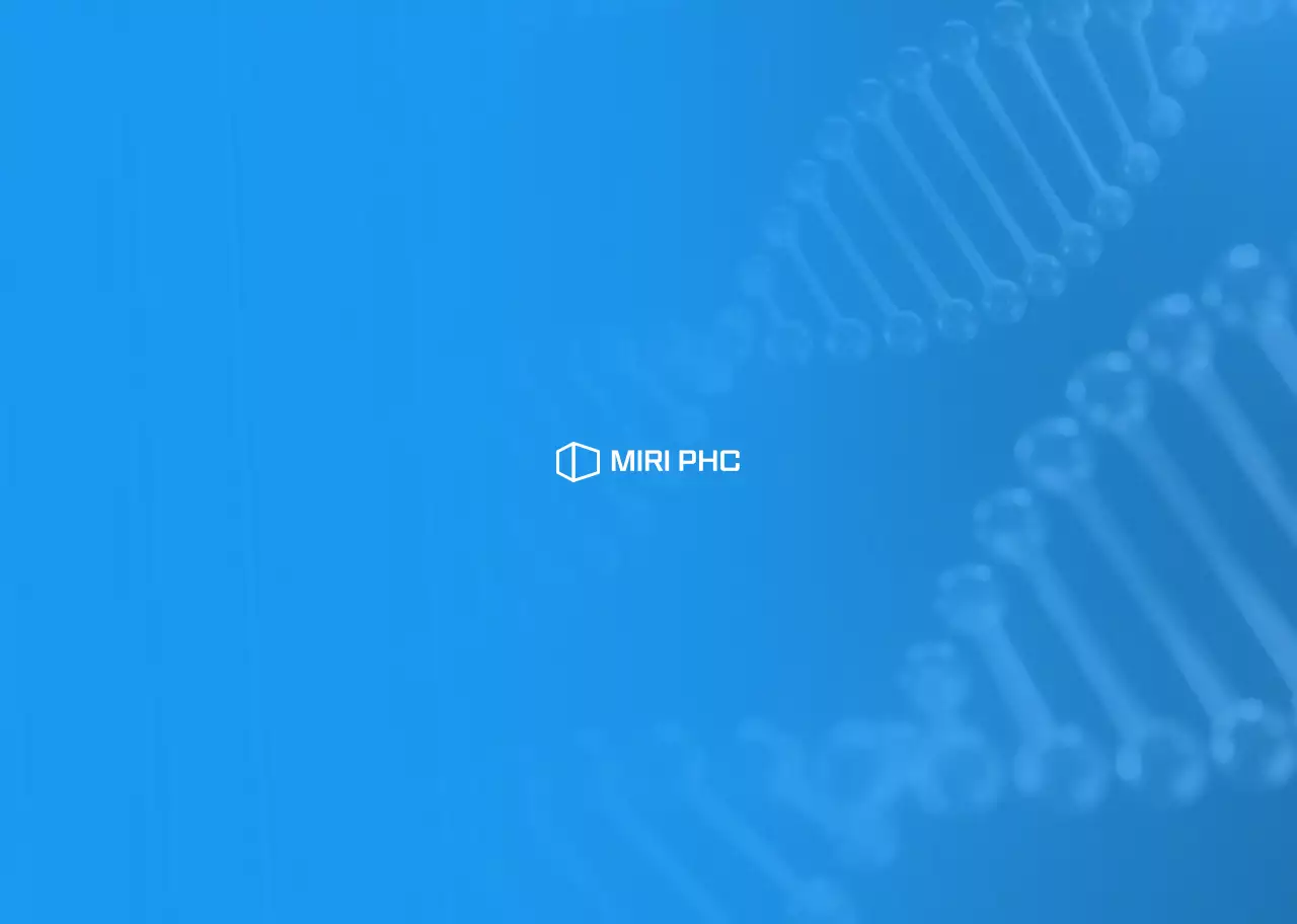 파란색톤의 깔끔한 제약 회사 신약개발 스프링 제본