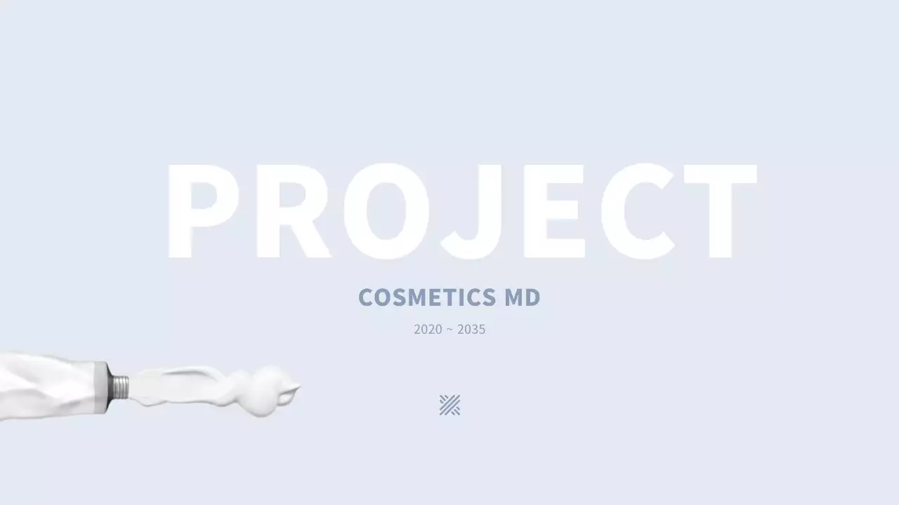 하늘색과 검은색의 심플한 화장품 MD 포트폴리오