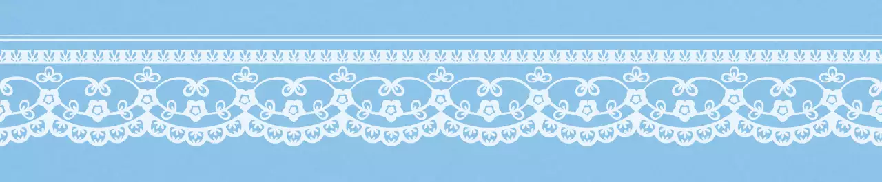 하얀색과 하늘색의 심플한 컨셉 레이스 일러스트 