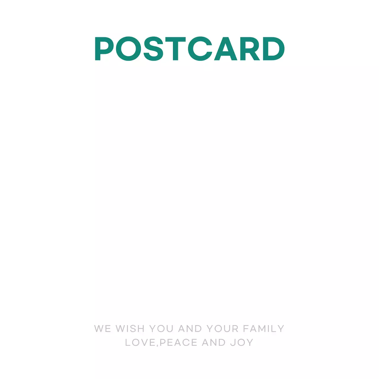 청록색 귀여운 크리스마스양말 크리스마스엽서 엽서