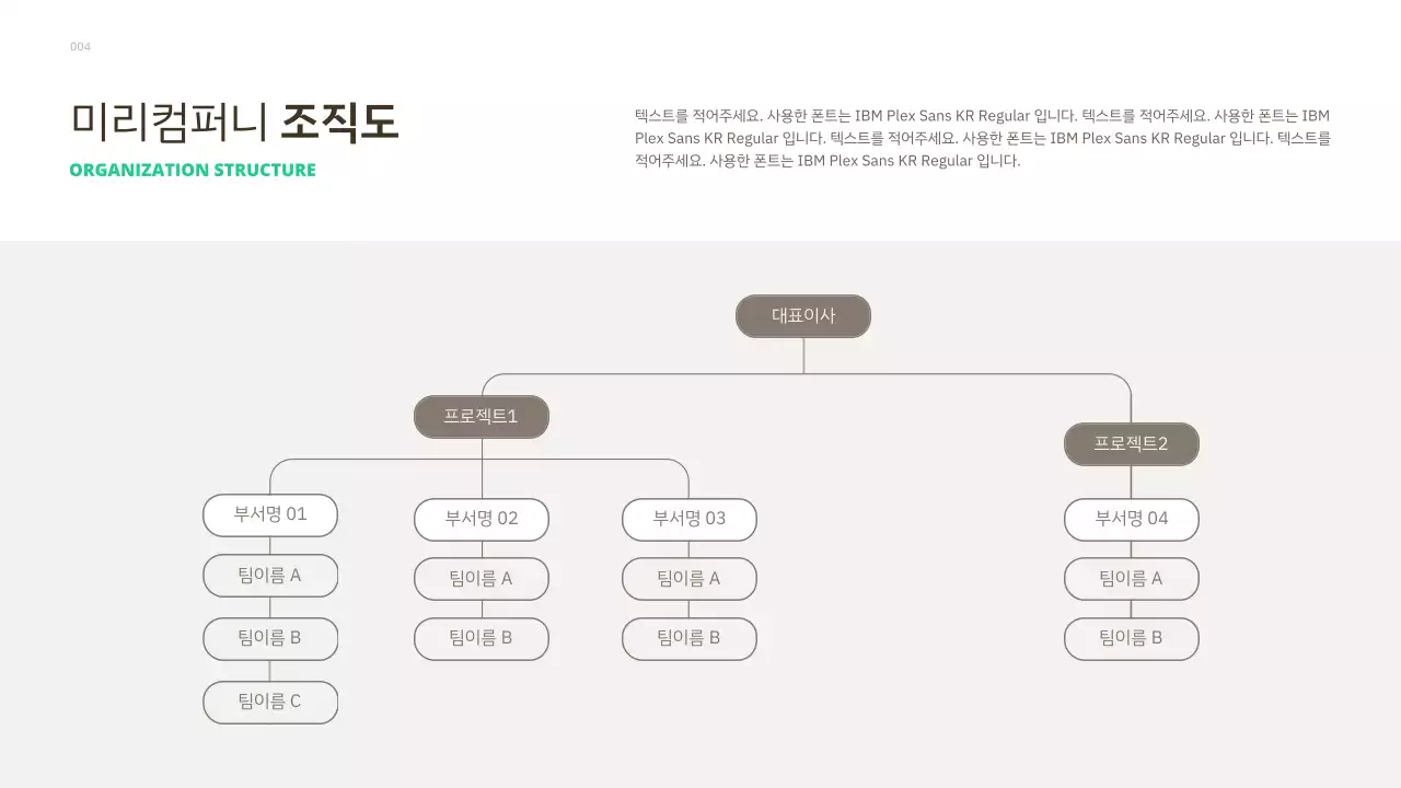 초록색 포인트컬러의 심플 베이직한 신규 입사자 가이드
