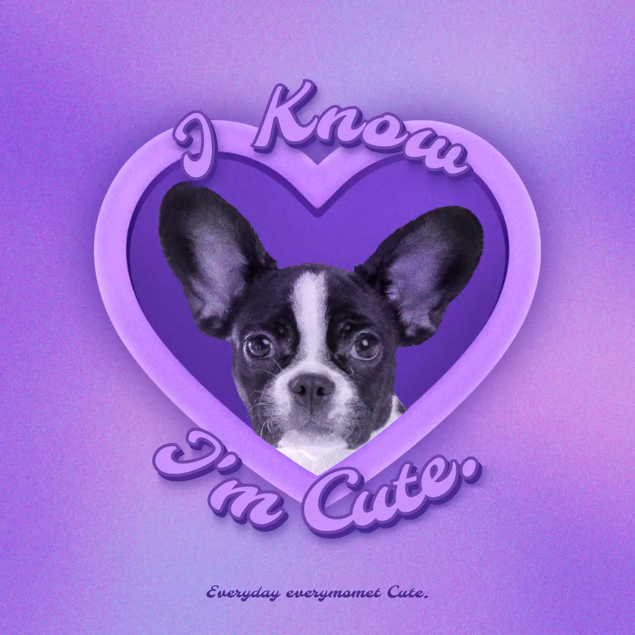 보라색과 파랑색의 하트 프레임 y2k 키치 컨셉 번들팩