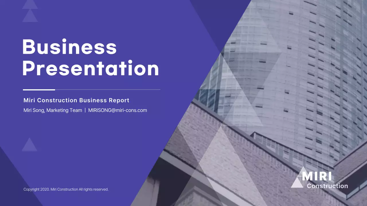 네이비톤의 비즈니스 회사소개서 프레젠테이션