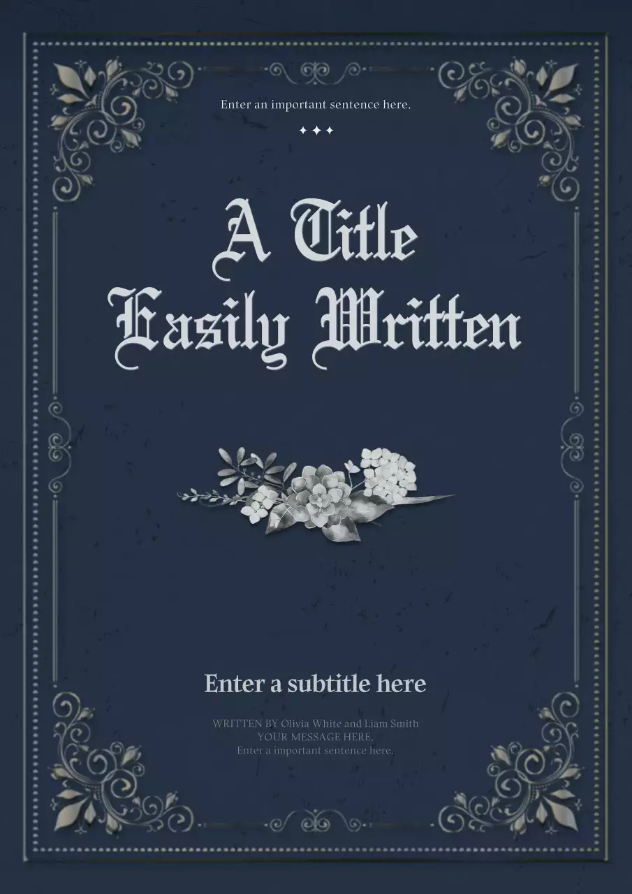 고풍스러운 컨셉의 표지 레이아웃 번들팩