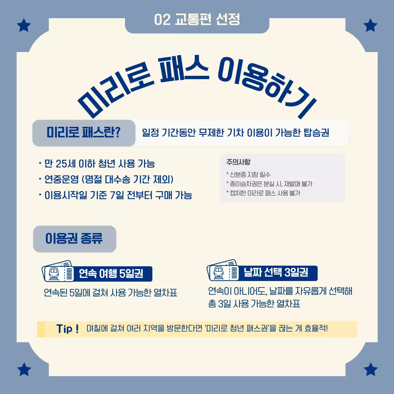 파스텔톤의 남해안 기차여행 정보전달