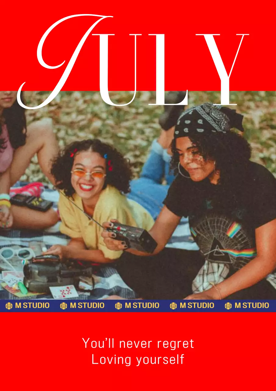 빈티지 레트로무드의 여름 타이포그라피 번들팩