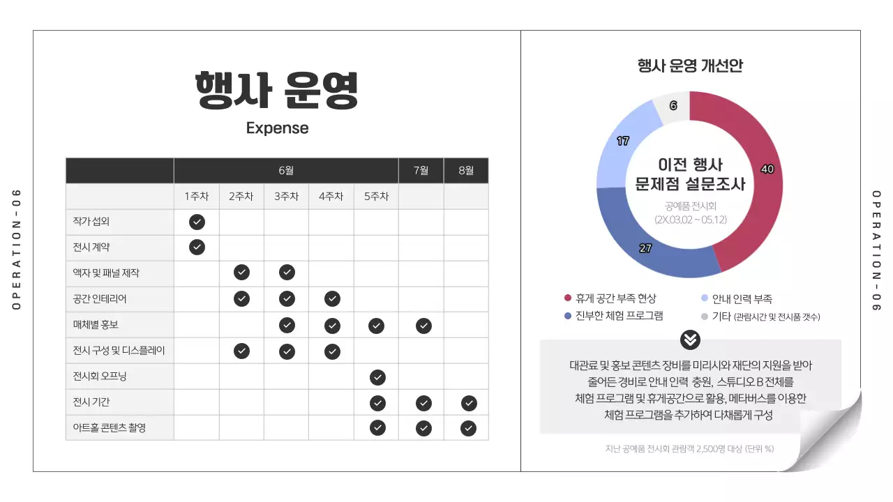 검정색과 파란색의 심플한 동화 일러스트 작가 특별 기획전 기획서