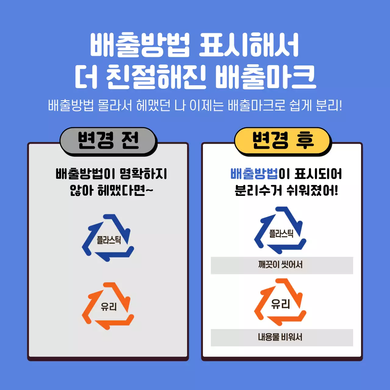 파랑의 심플한 분리수거 방법 안내서