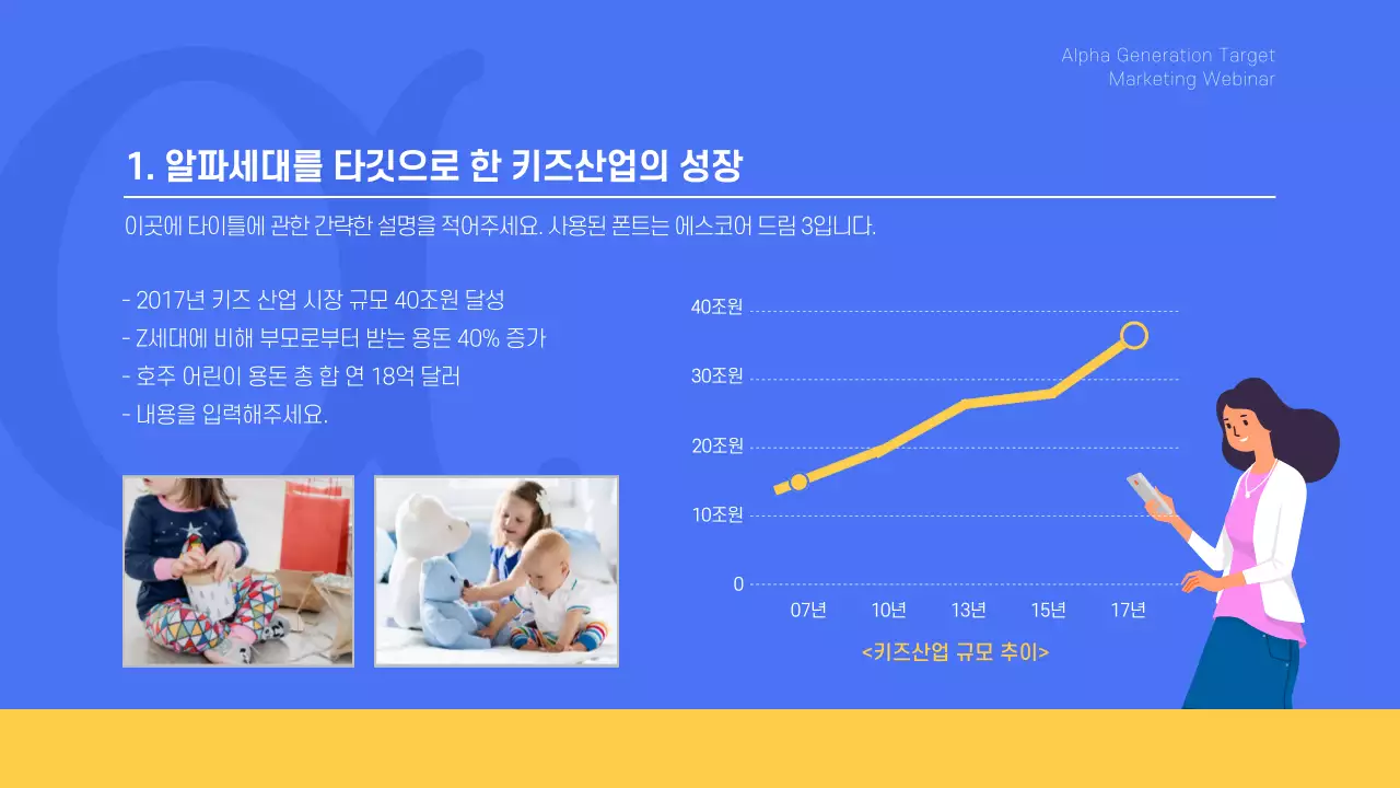 알파세대 타깃 마케팅 웨비나 웹세미나 온라인강연 비즈니스 가상배경