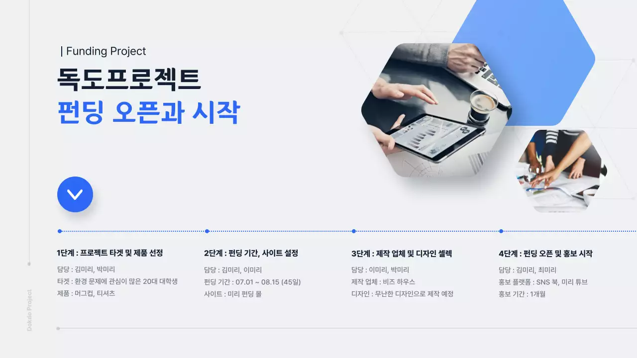 파란색과 회색의 독도 수호 프로젝트 발표자료