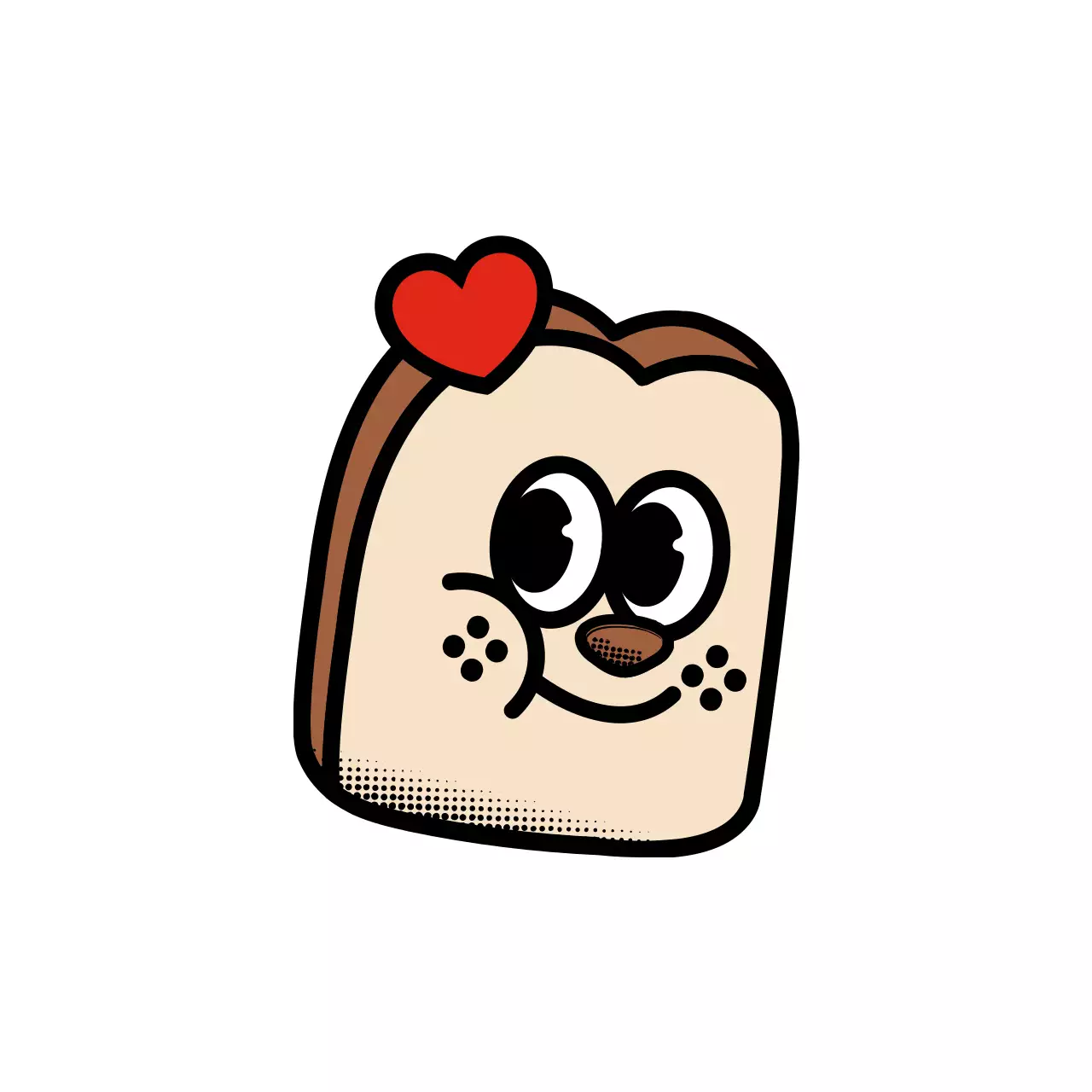 노란색과 검정색의 귀엽고 힙한 캐릭터 로고 스타일 카페 굿즈 시리즈