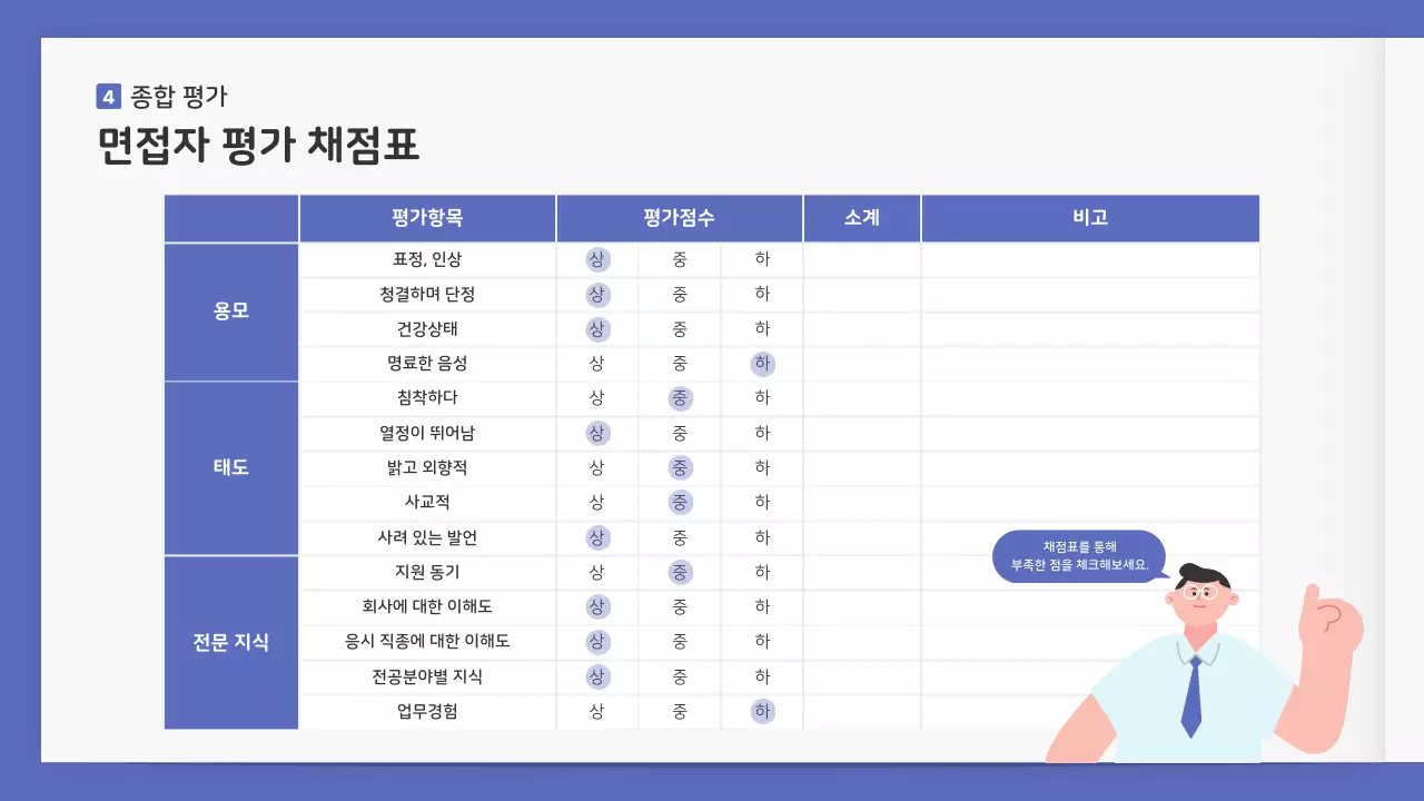 알록달록 귀여운 일러스트의 책 컨셉 모의 면접 예상 질문