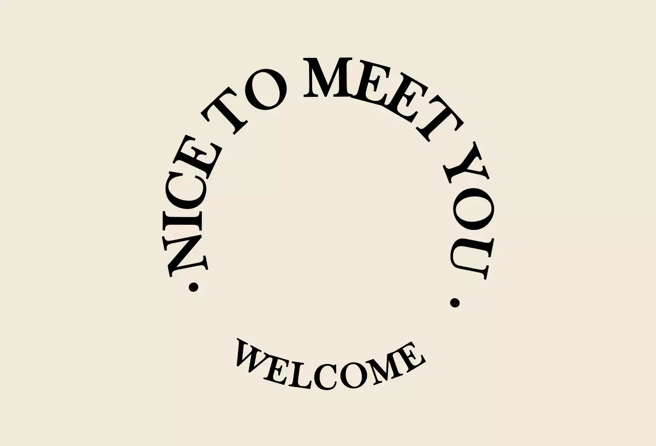 연갈색과 검정색의 심플하고 감성적인 텍스트 스타일