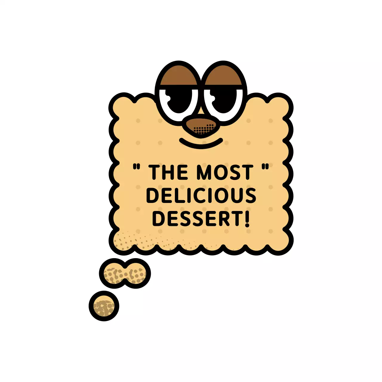 노란색과 검정색의 귀엽고 힙한 캐릭터 로고 스타일 카페 굿즈 시리즈