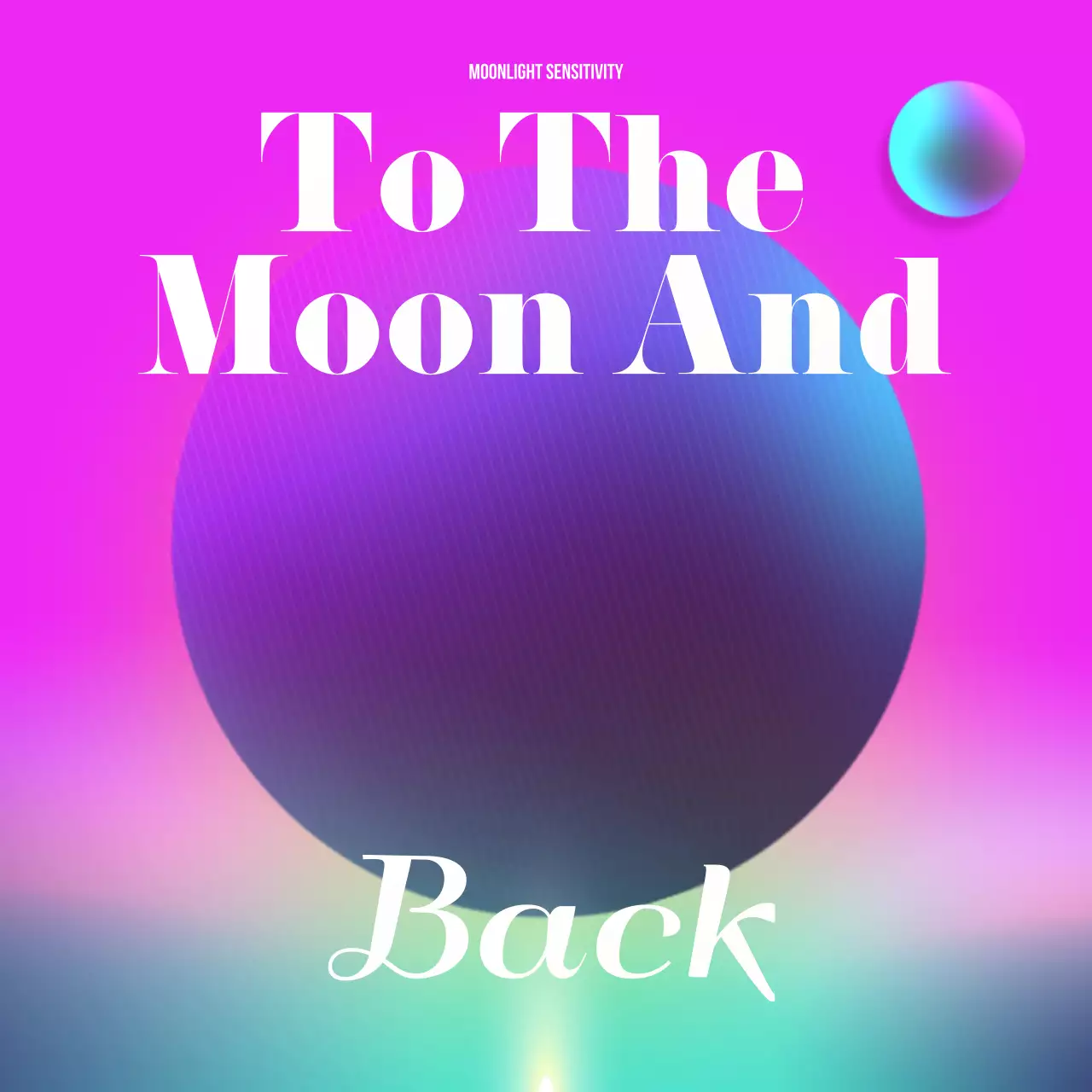 분홍색과 보라색의 팝한 앨범 커버 게시글