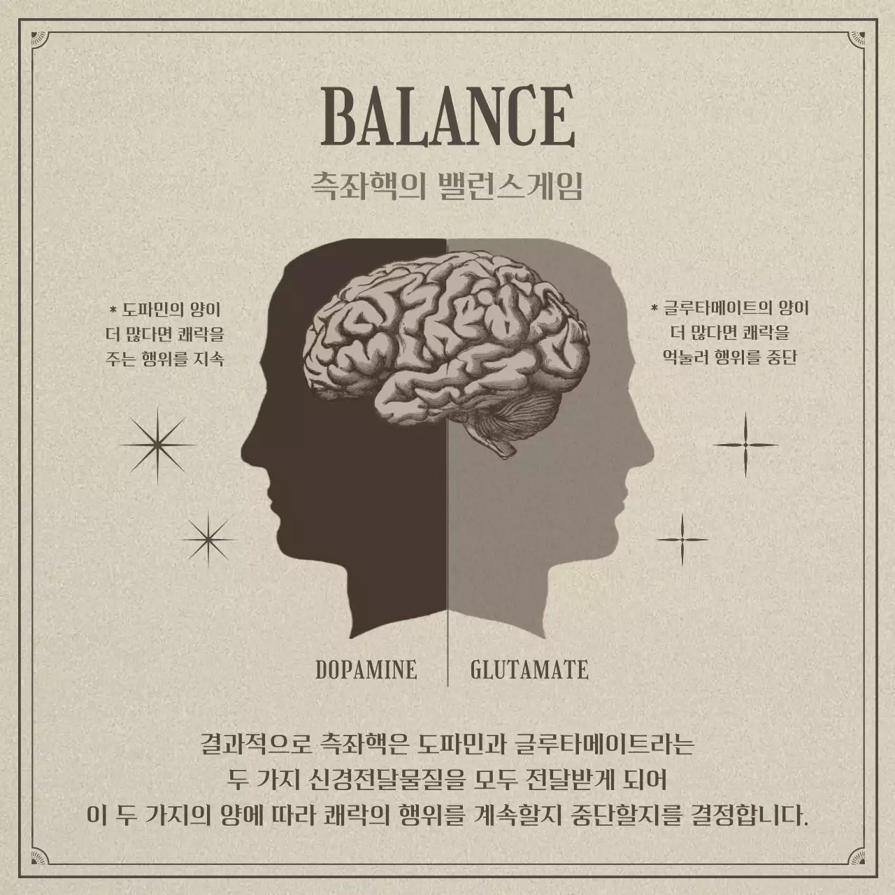 베이지톤의 사실적인 일러스트 컨셉의 뇌과학과 게으름