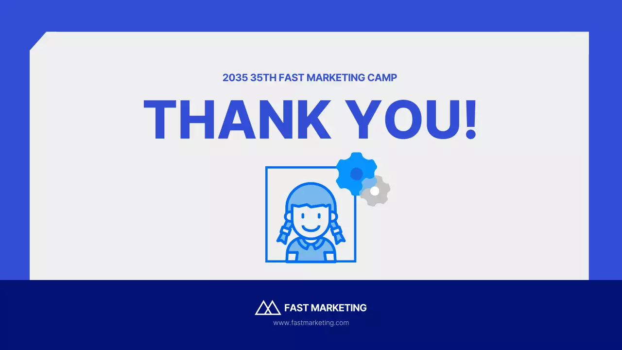 파란색과 흰색의 깔끔한 페르소나 인터뷰