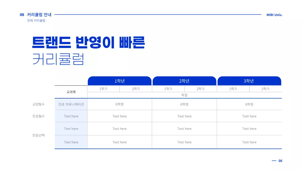 블루톤 오리엔테이션 템플릿
