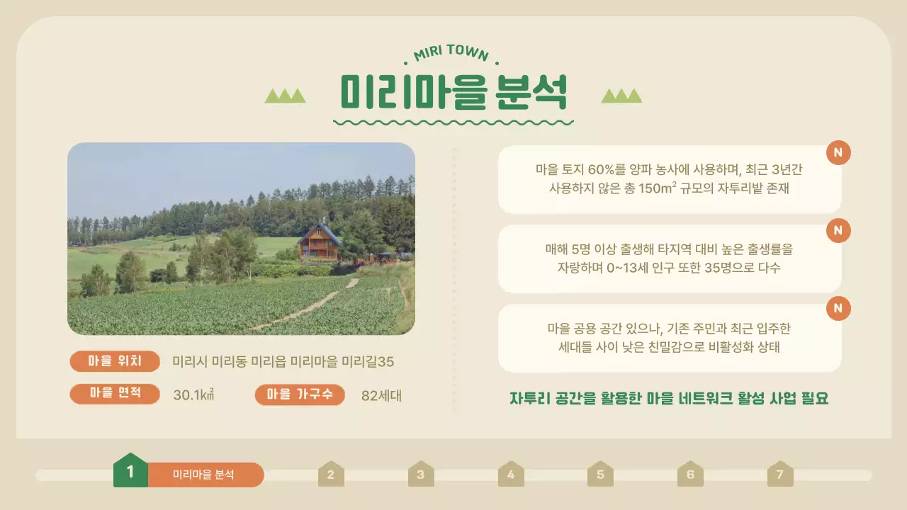 초록색과 주황색의 마을 활성화 텃밭 공모전 제안서