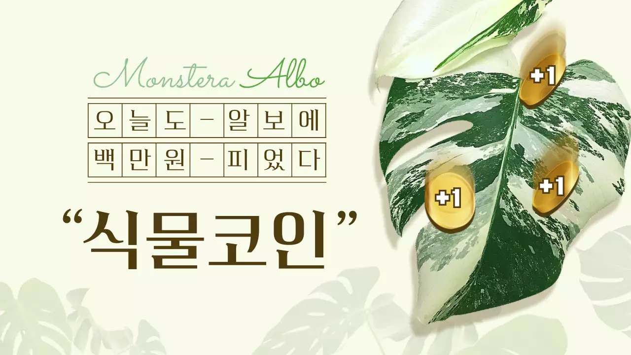 미색과 녹색 은은한 감성적인 컨셉의 식테크 테마