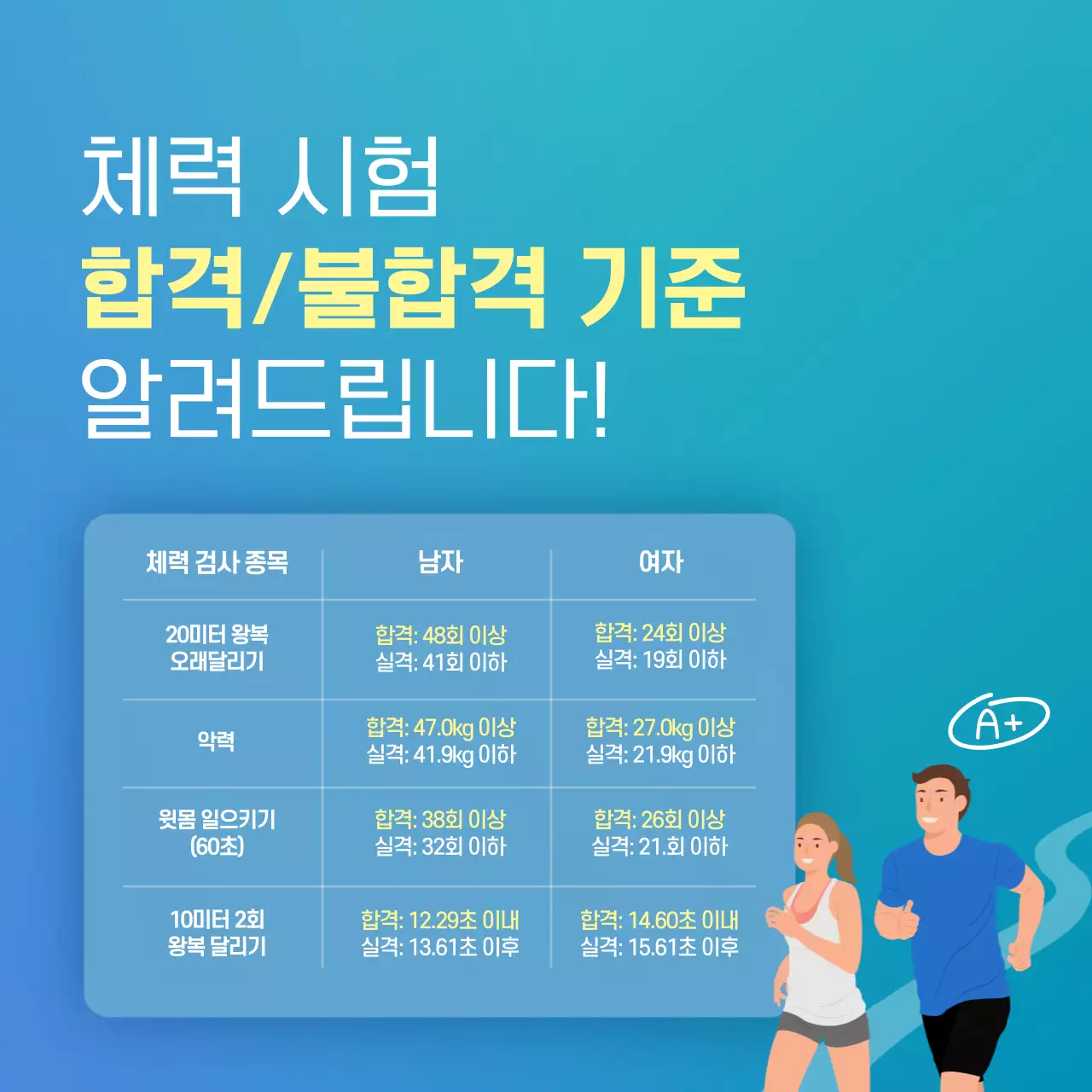 하늘색의 미니멀한 공무원 시험 정보 상담 홍보