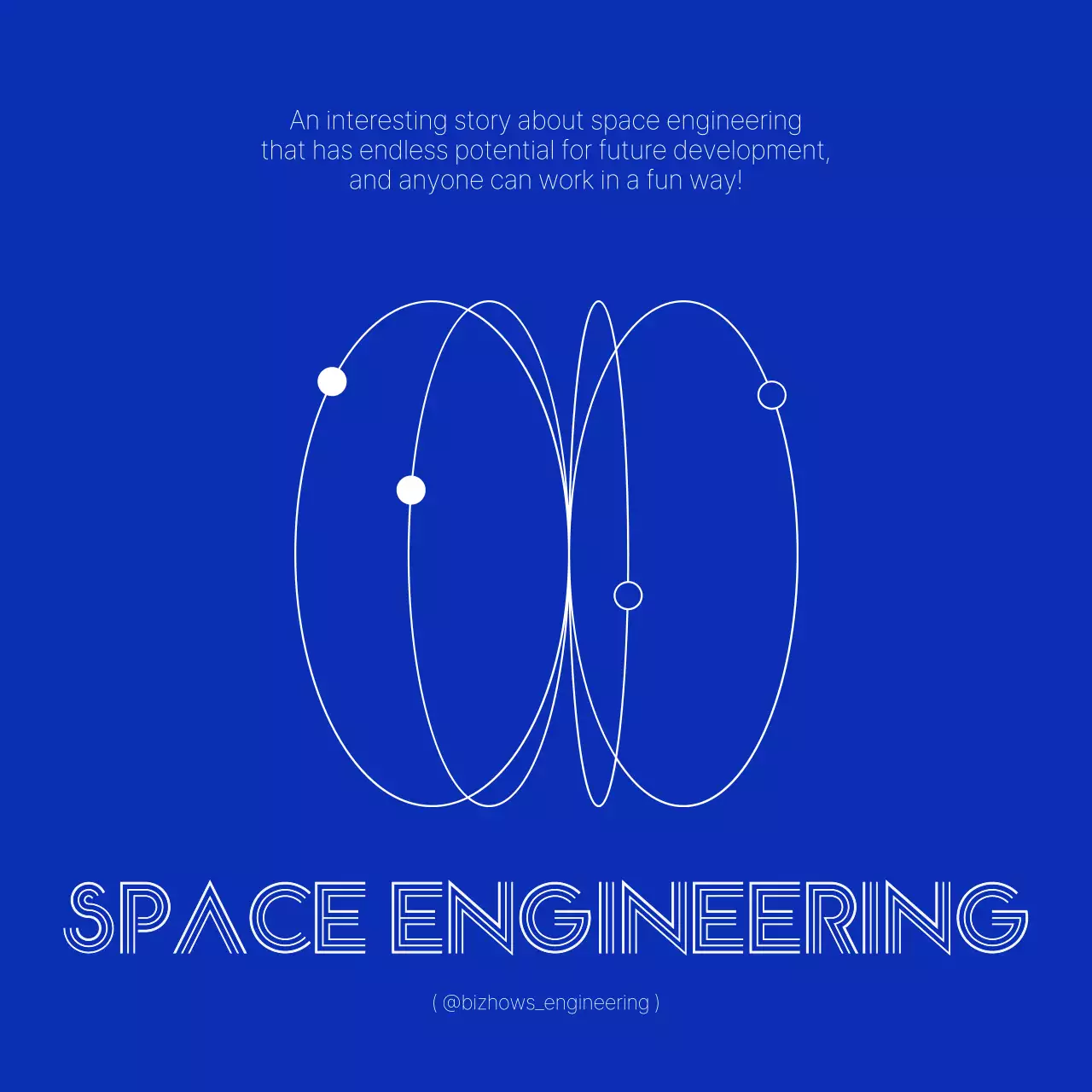쨍한 남색과 하얀색의 심플하고 깔끔한 공학적인 컨셉 