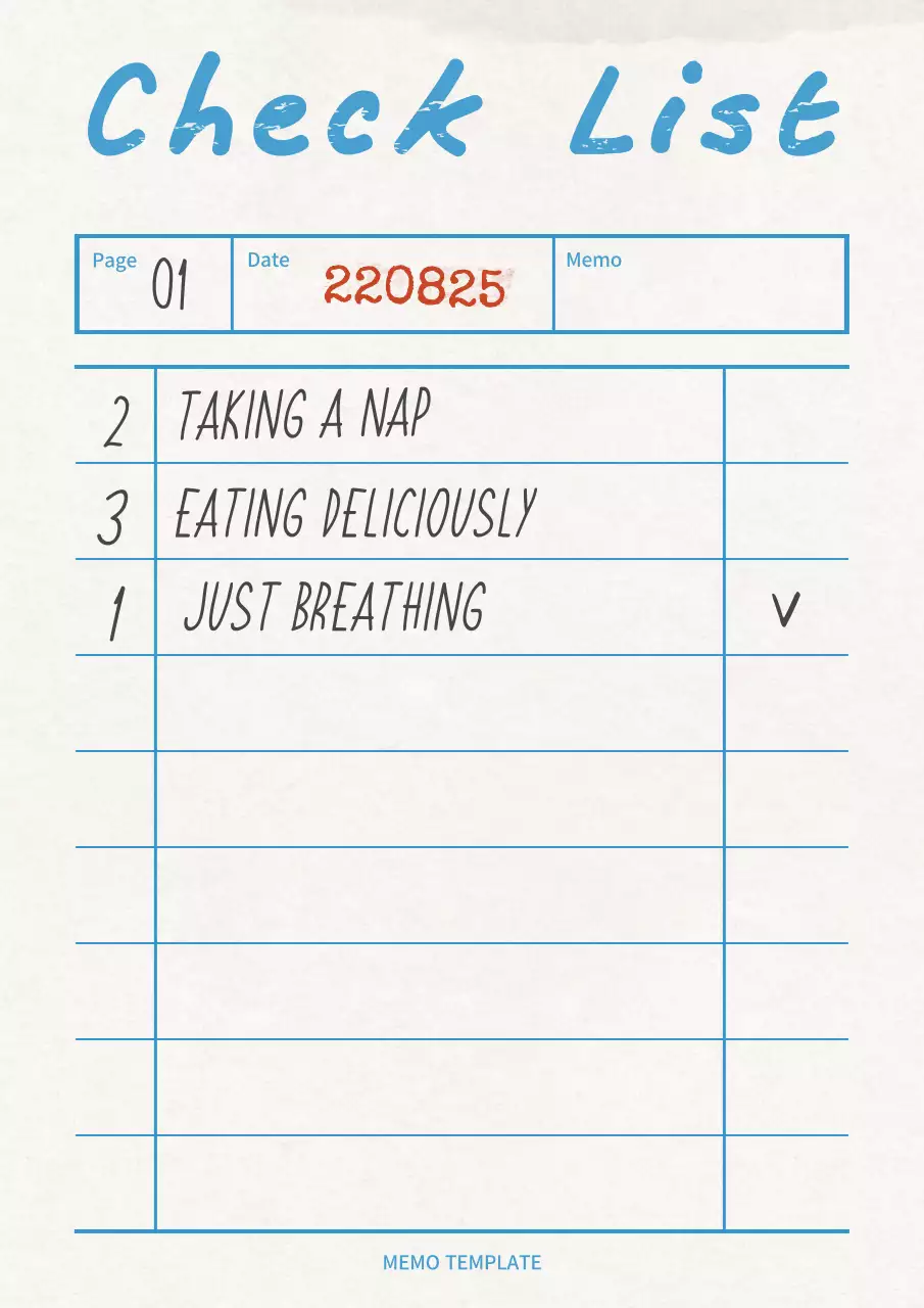 하늘색의 빈티지 메모지 컨셉의 레이아웃 번들팩