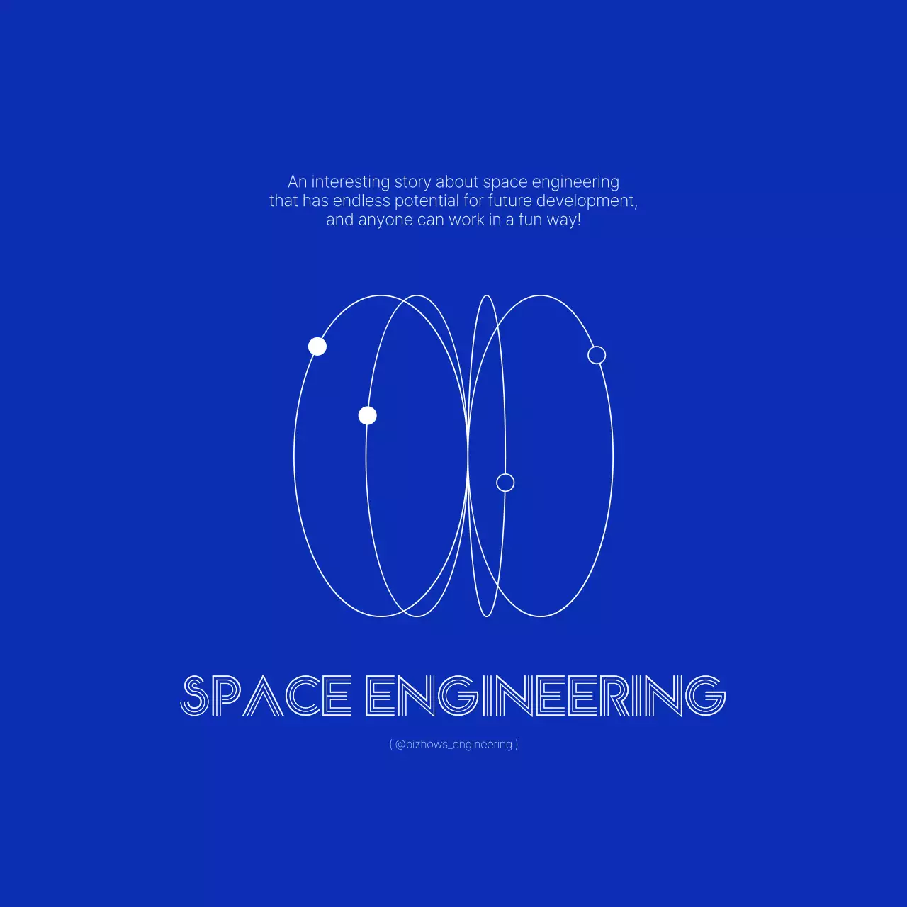 쨍한 남색과 하얀색의 심플하고 깔끔한 공학적인 컨셉 