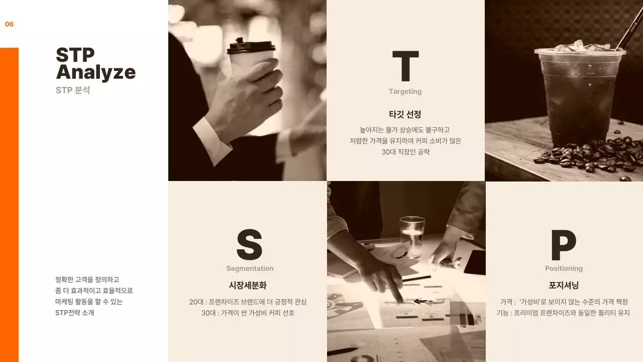 주황톤의 차분한 마케팅 사례분석 과제