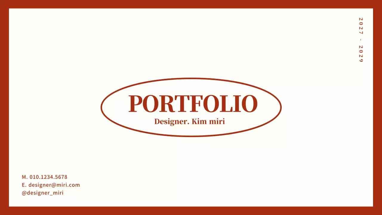 레드톤의 원형 포인트 디자인 포트폴리오 