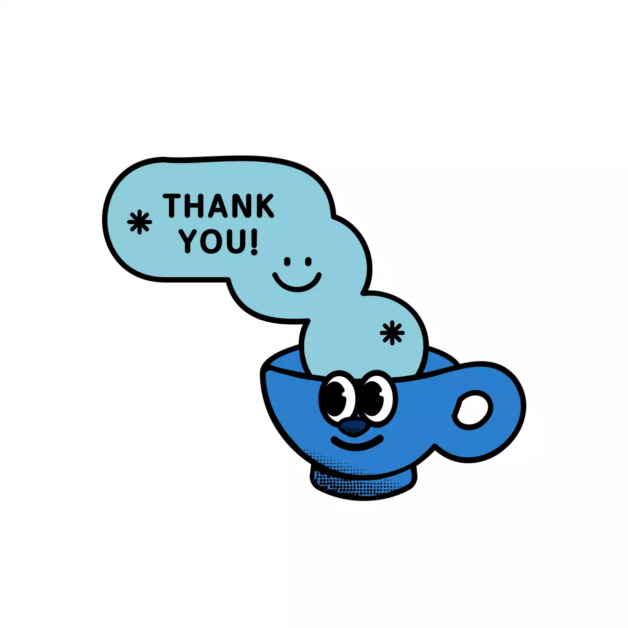 귀엽고 힙한 쿠키와 컵 캐릭터 스타일 카페 굿즈 시리즈 