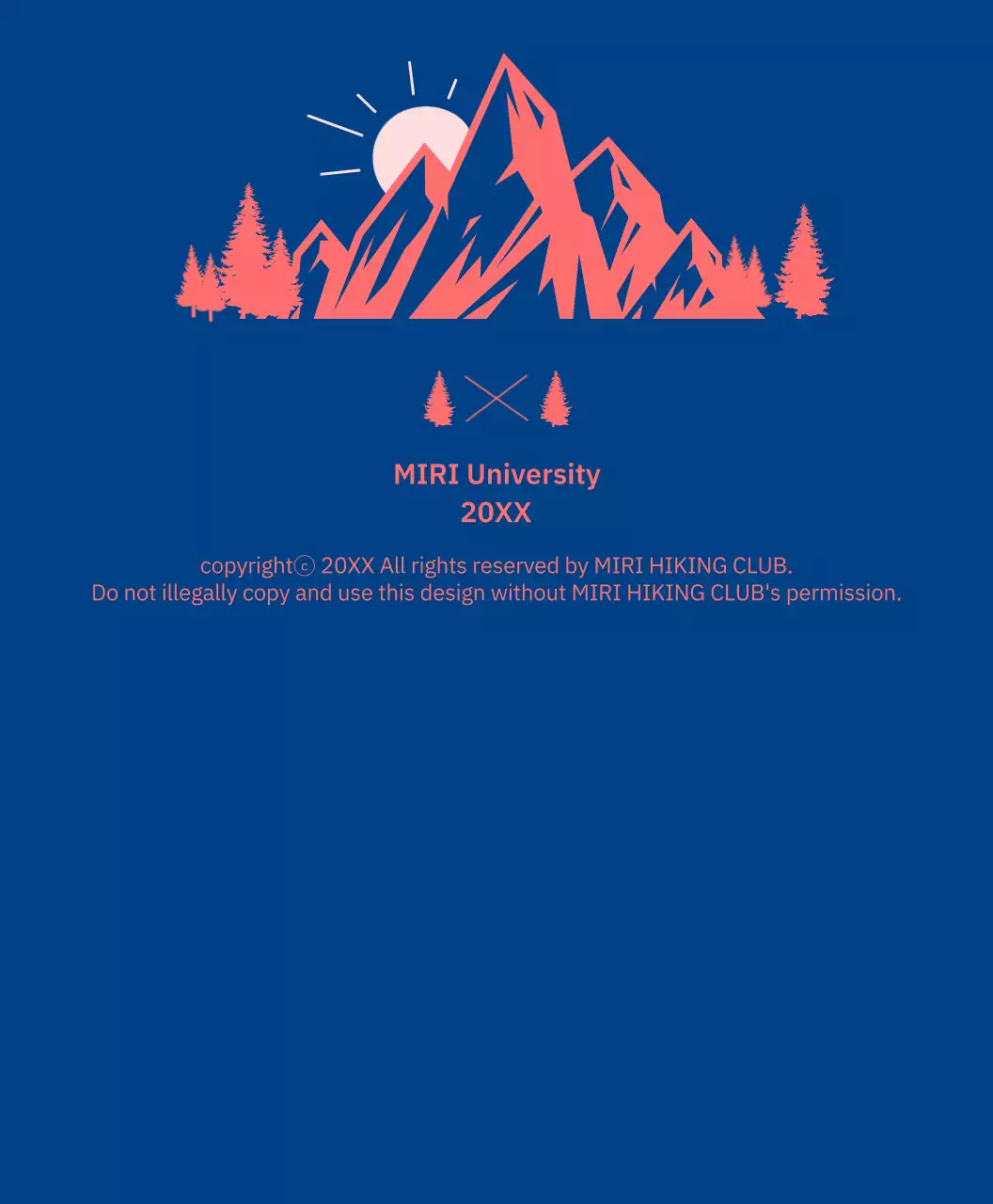 산이 그려진 레터링 등산동호회 후드집업