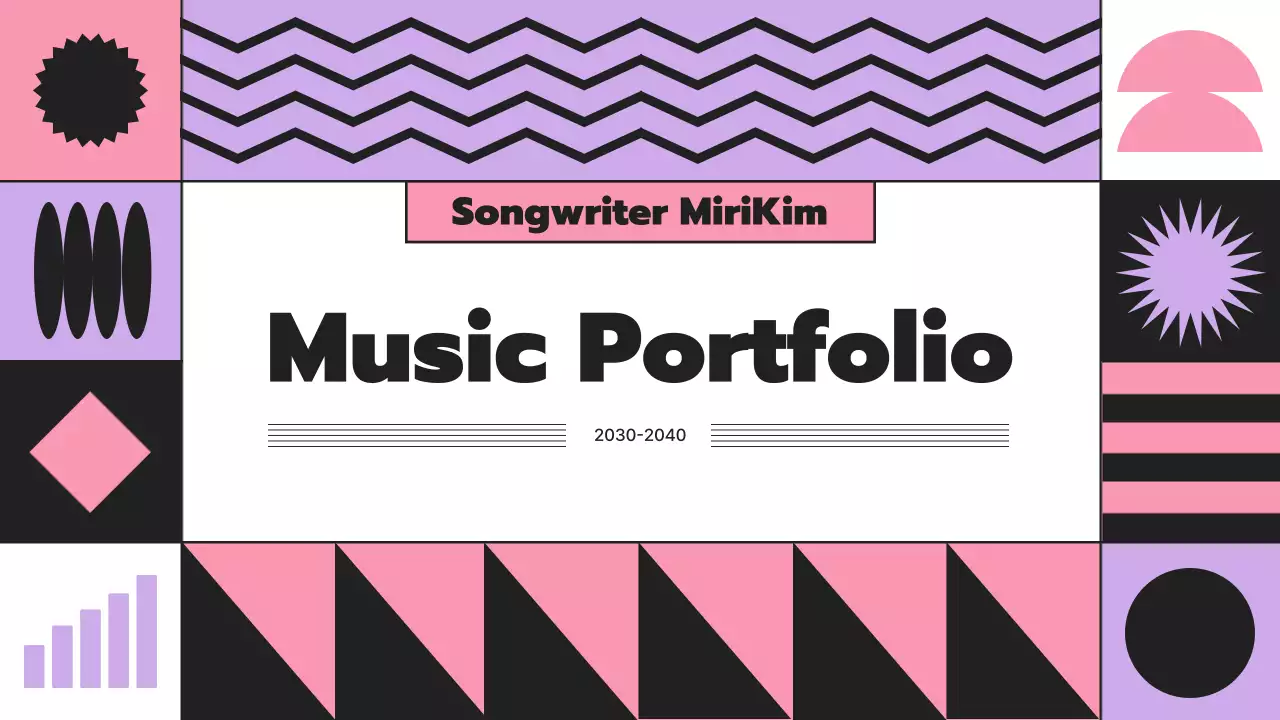리듬감이 느껴지는 도형요소의 작곡가 포트폴리오