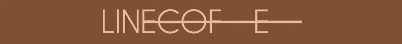 갈색과 베이지색의 글씨가 독특한 심플한 카페 홍보용