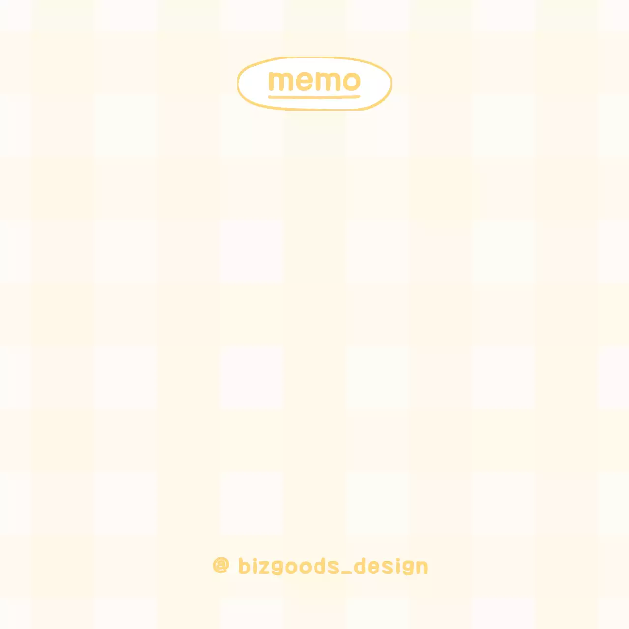 다채로운 파스텔톤 컬러의 귀여운 체크무늬 패턴 스타일 개인 굿즈 