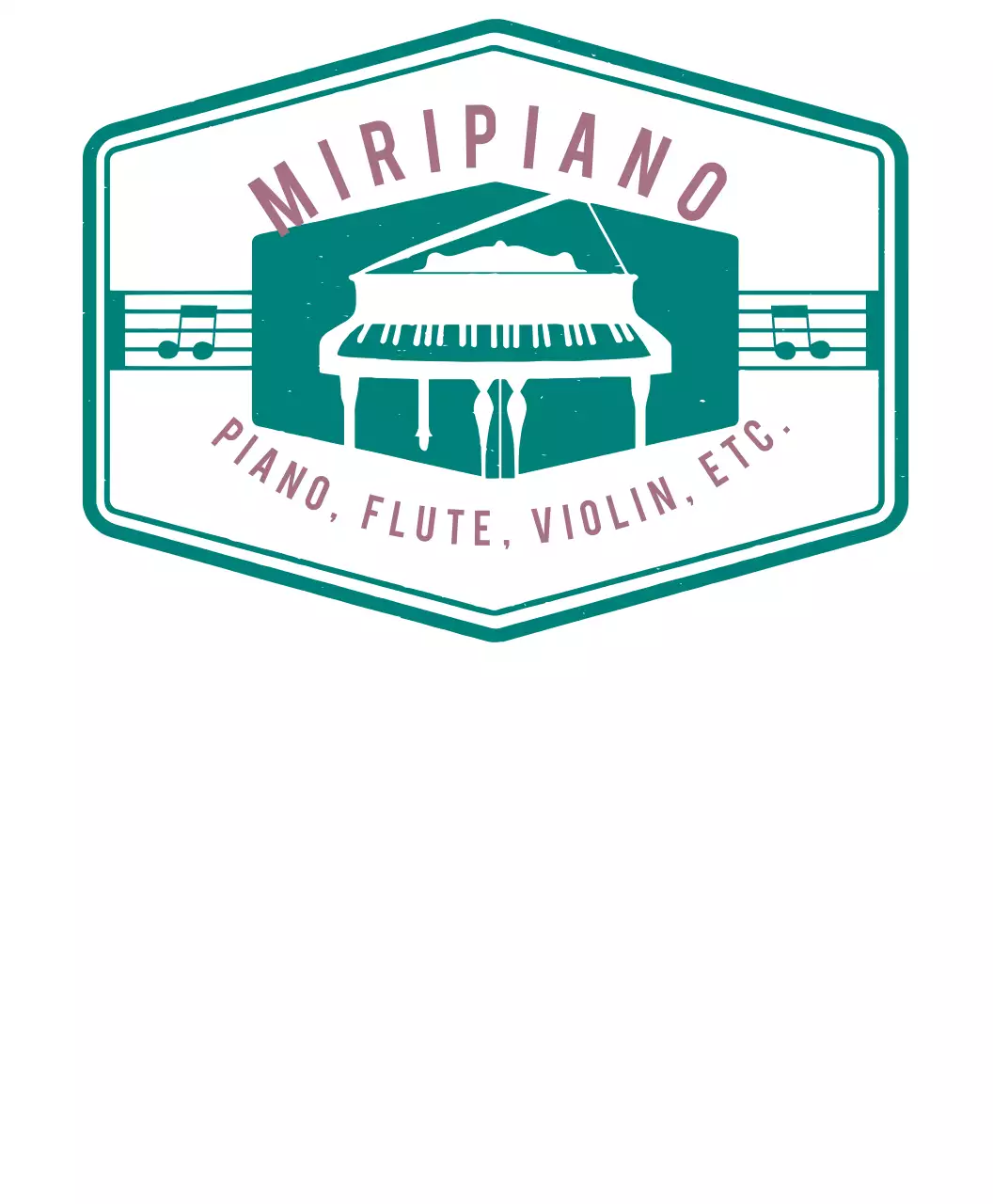 피아노 음악학원 단체 티셔츠 