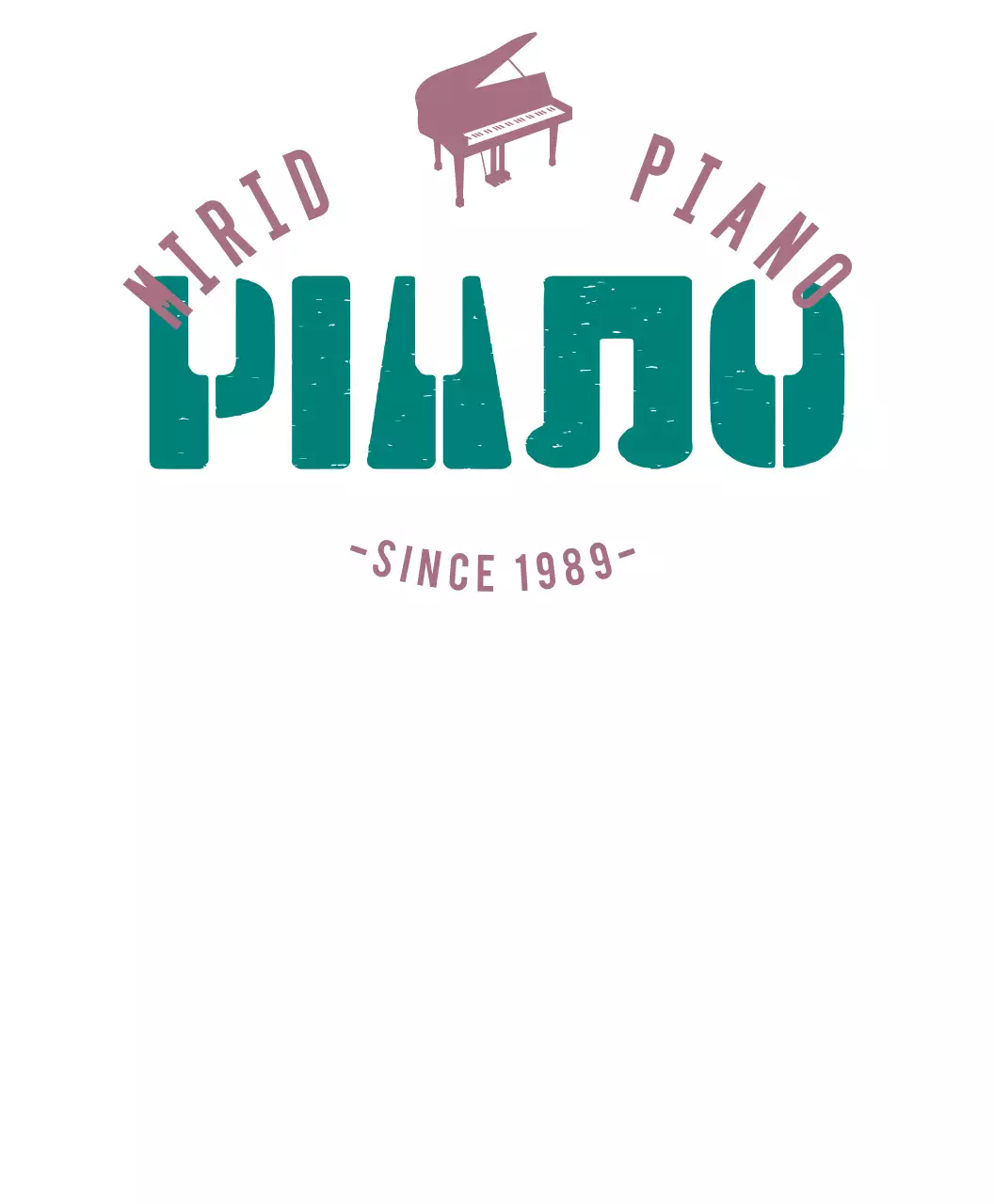 피아노 음악학원 단체 티셔츠 