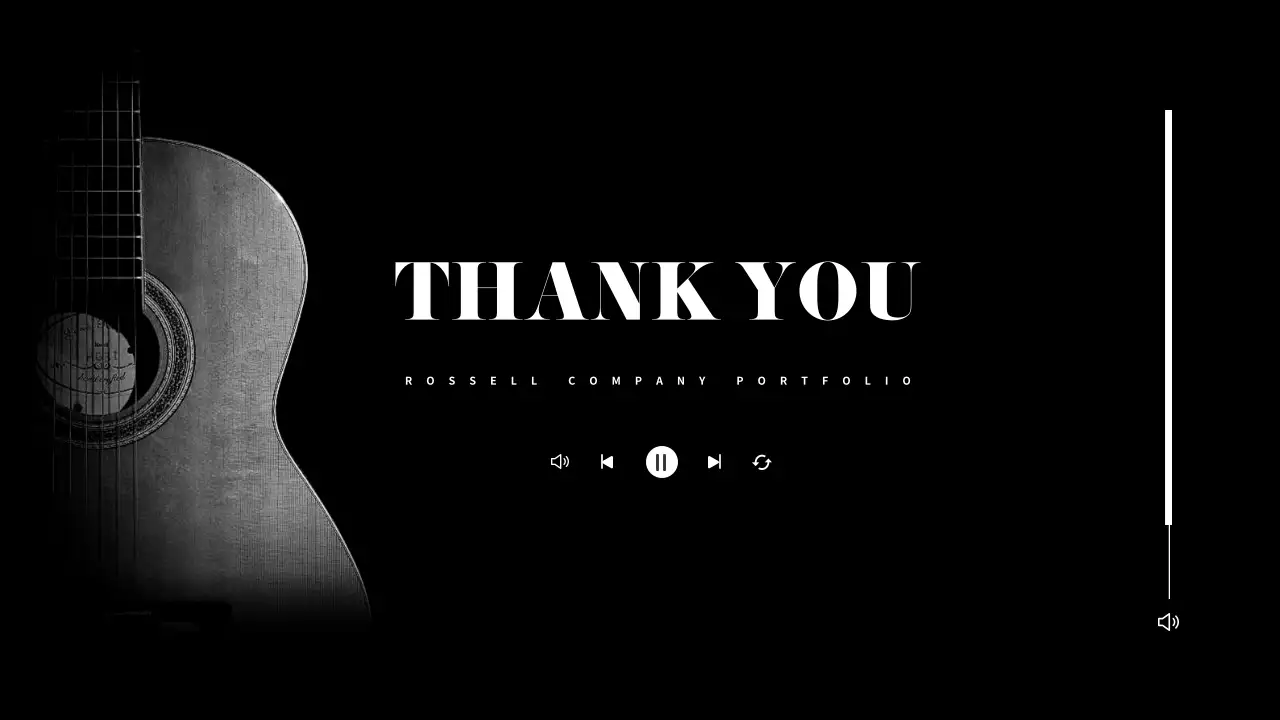 블랙의 심플한 기타리스트 포트폴리오