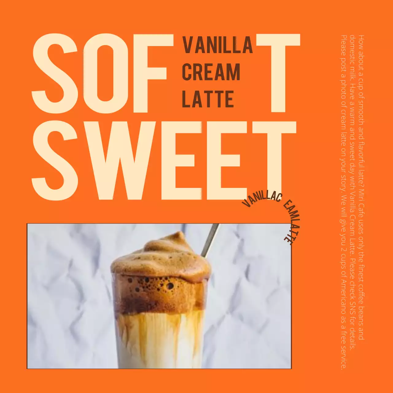 오렌지색의 텍스트 강조 사진 프레임