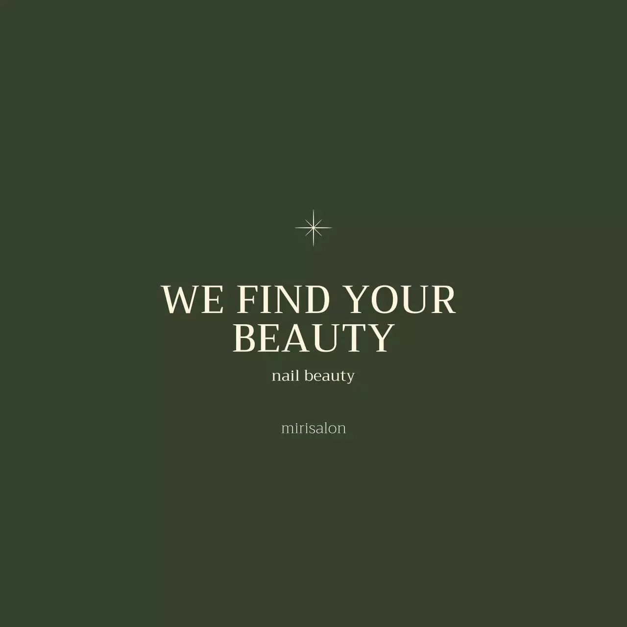 심플하고 감성적인 문구가 적힌 네일 아트샵 디자인