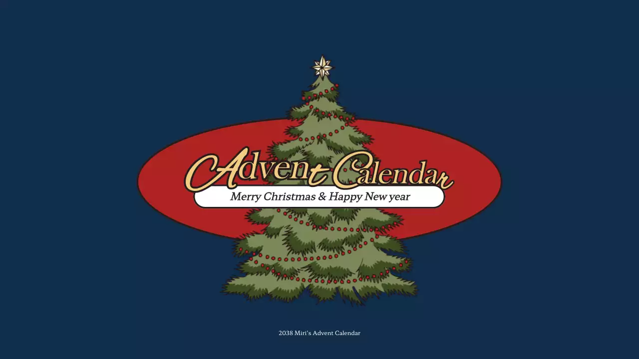 파랑색과 빨강색의 크리스마스 어드밴트 캘린더