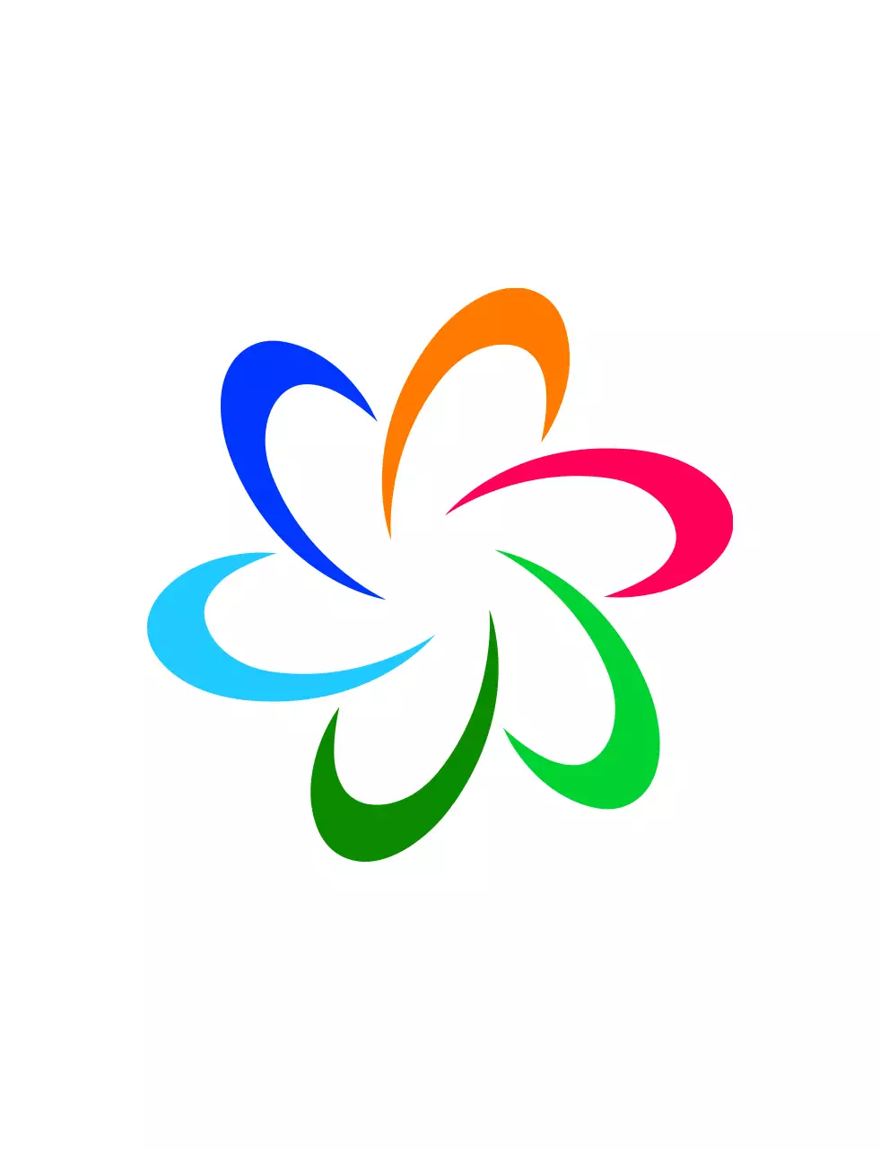 연두색과 다채로운 컬러 조합의 모던한 심볼 로고와 텍스트 로고 조합 스타일 로컬푸드매장 직원용 