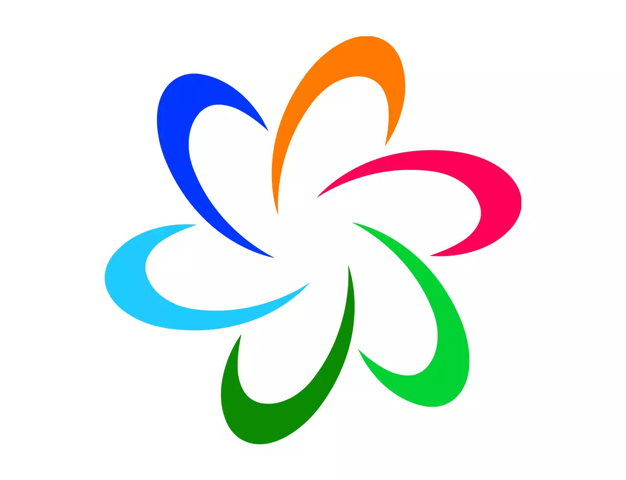 연두색과 다채로운 컬러 조합의 모던한 심볼 로고와 텍스트 로고 조합 스타일 로컬푸드매장 직원용 