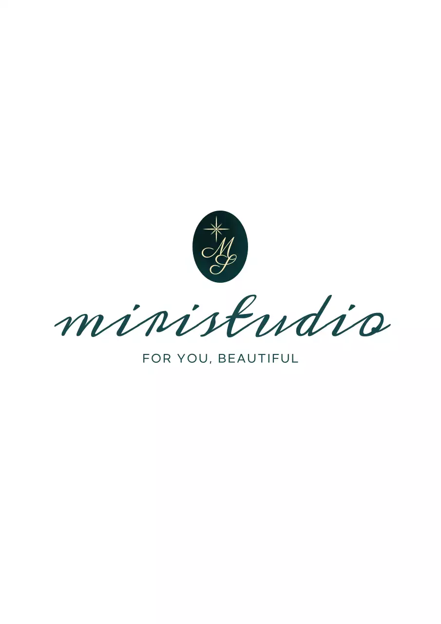 고급스러운 심볼 로고와 필기체로 업체명을 적은 쥬얼리 업체용 스트링 파우치