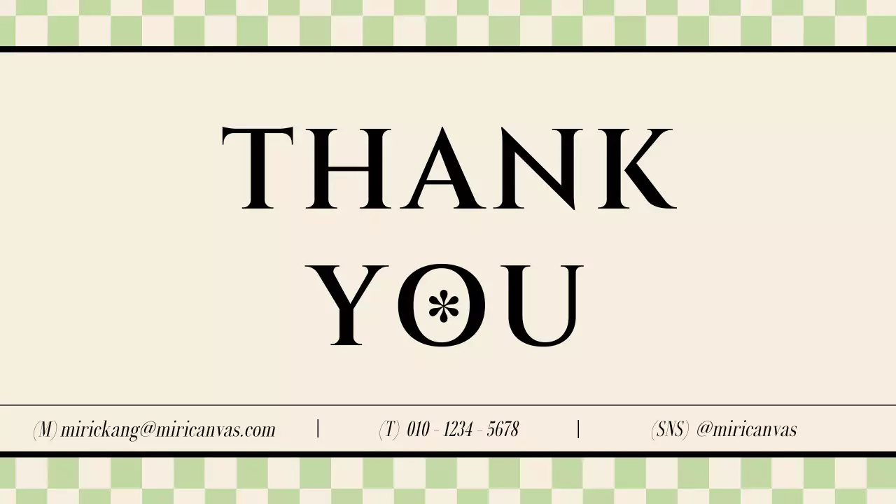 베이지색과 연두색의 모던한 체커보드 포트폴리오