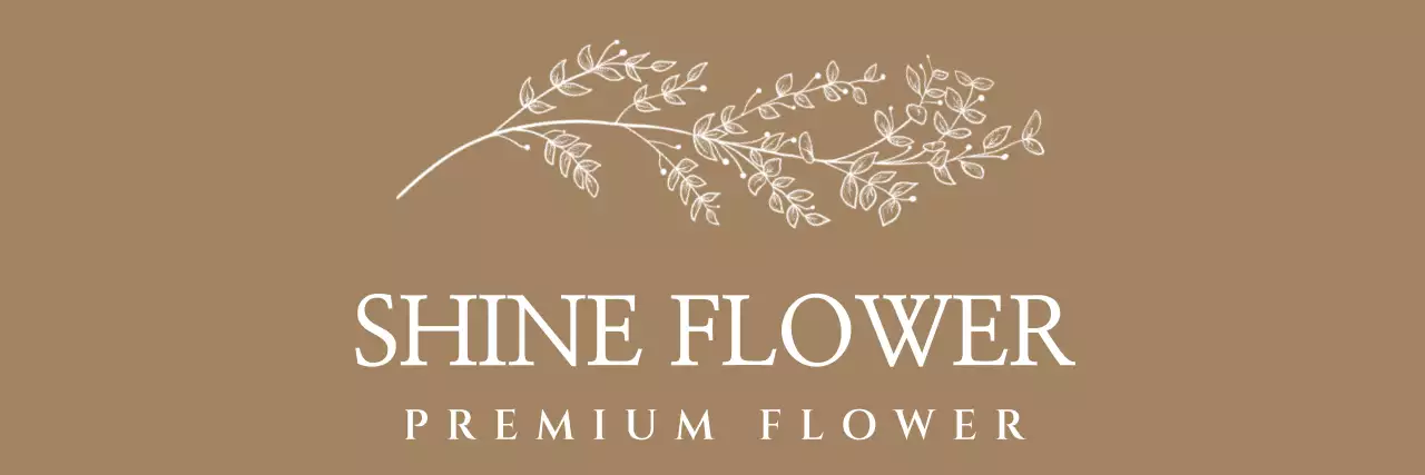 빈티지 꽃, 식물 일러스트가 그려진 꽃집 한줄형 앞치마 디자인