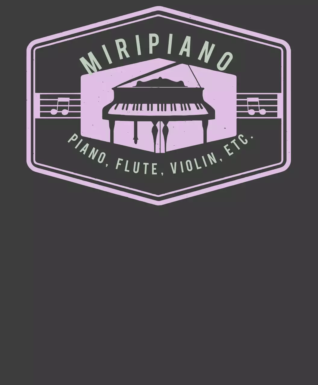 피아노 음악학원 단체 티셔츠 