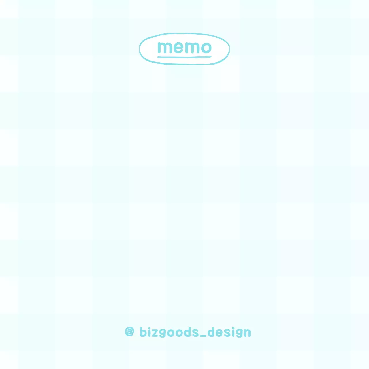 다채로운 파스텔톤 컬러의 귀여운 체크무늬 패턴 스타일 개인 굿즈 